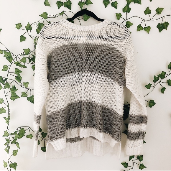 Free People Sweaters - Chunky Loose Knit Striped Sweater